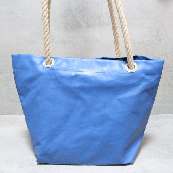 Shopper - große Tasche aus Turnmatte - blau