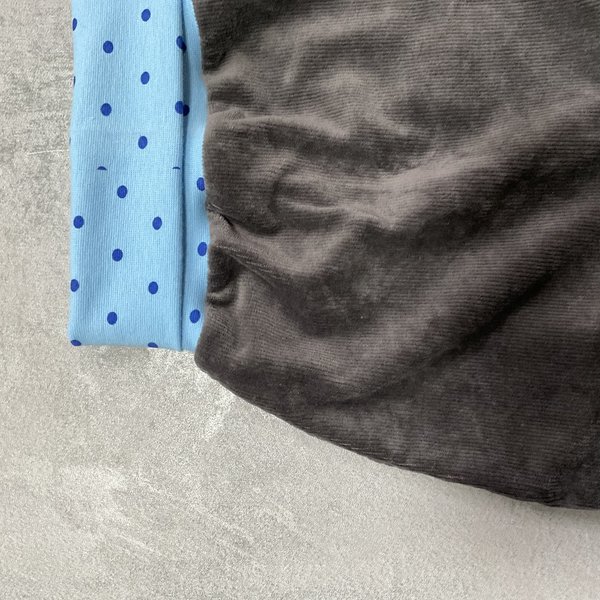 Baby Pumphose - grau/blau
